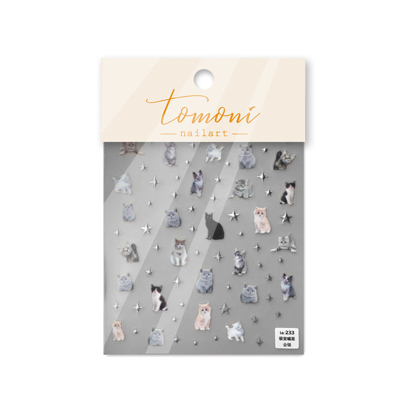 Cute Big Head Pets – Kawaii Animal Nail Art Set