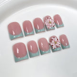 Mint Blossom Chic Series Press-On Nails