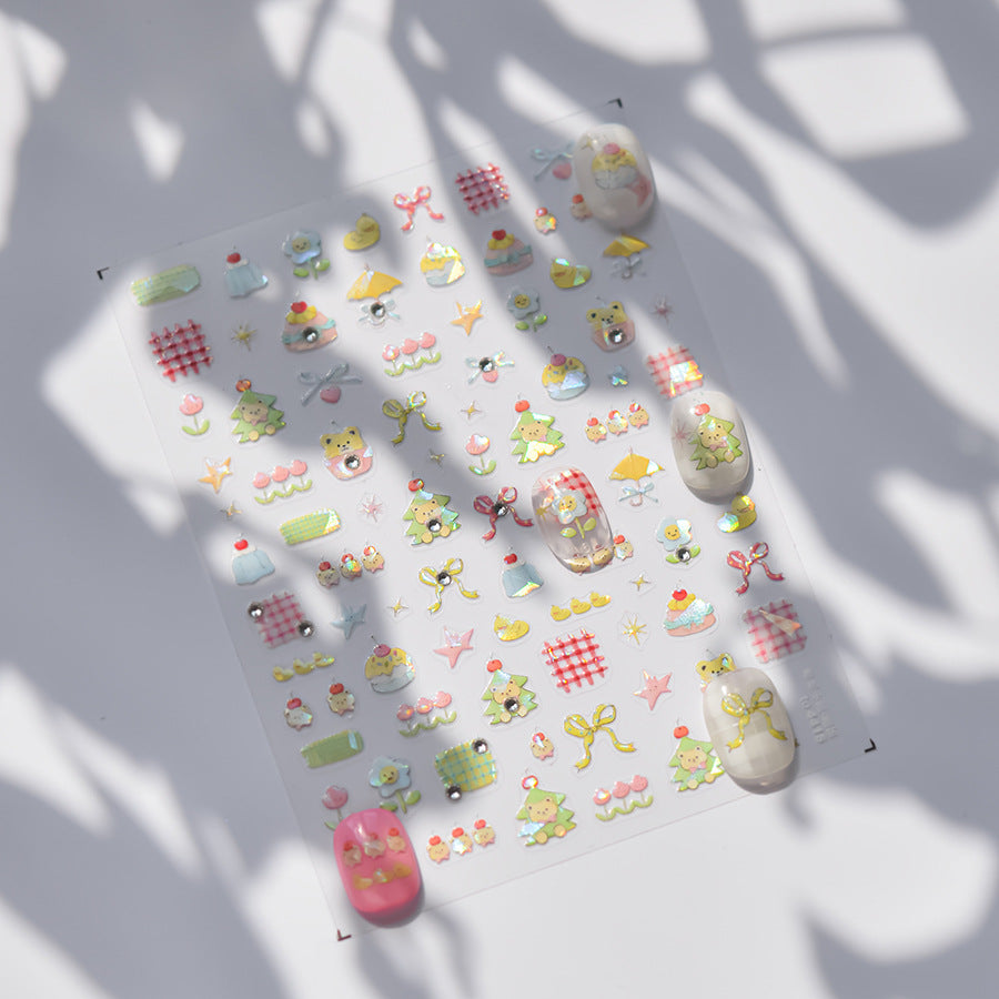 365nails: "Kawaii Holographic Picnic" – nail art stickers