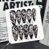 Irregular metal shape Handmade press on nails sweet cool babes  nail patch ｜365nails