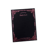 Press-On Nails Instruction Card Black cardboard light luxury y2k wind (MOQ:50 pieces)