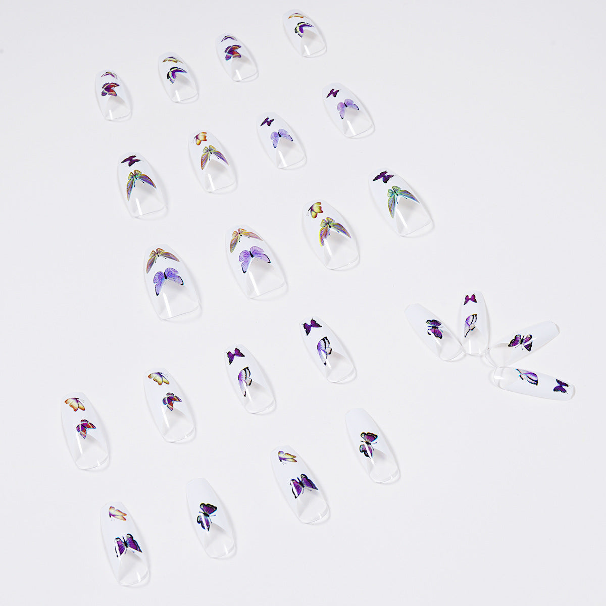 French color butterfly fat ballet  finished  manicure patch nail patch  direct supply｜365nails