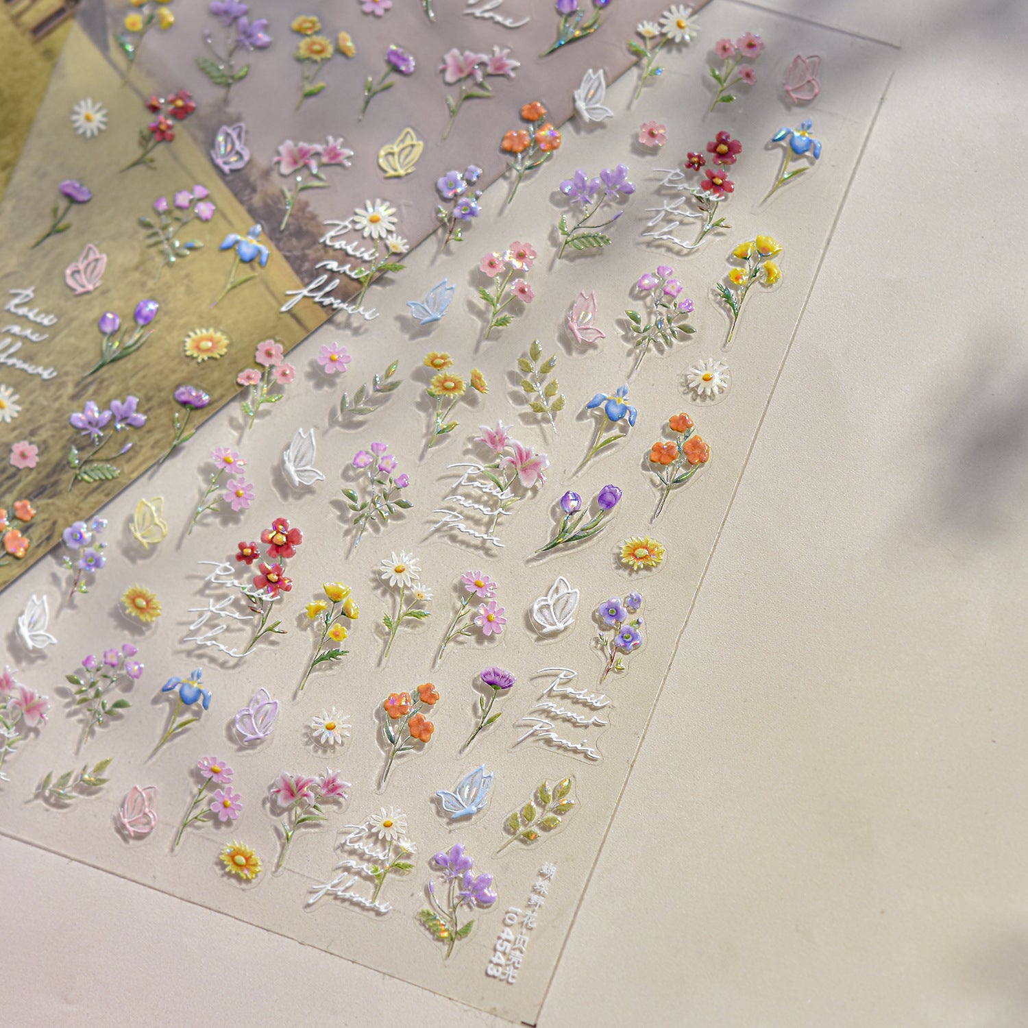 Pastel Wildflower Meadow – Fresh Romantic Nail Art Set