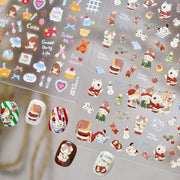 365nails: "Christmas cat & dog" – Nail Art Stickers