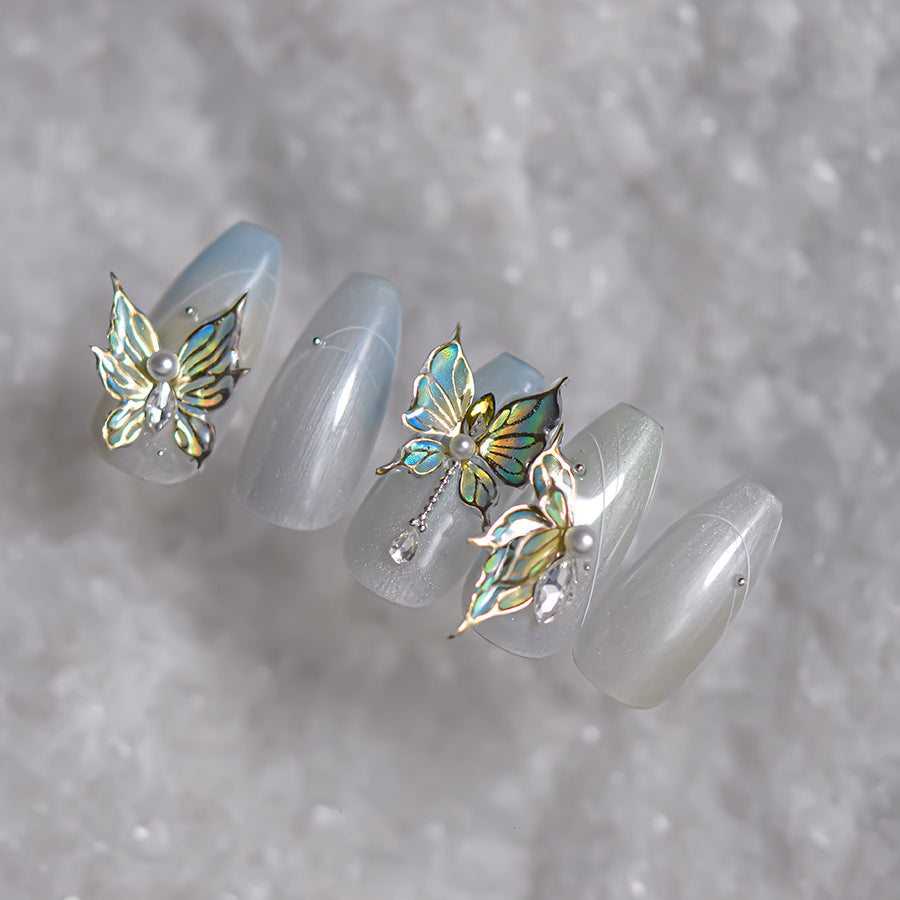 365nails: "젤리 그린 나비" – 네일 아트 스티커