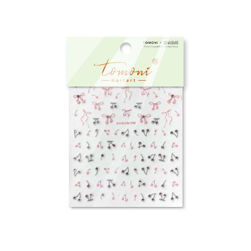 365nails: "Delicate Cherry & Bow" – nail art stickers