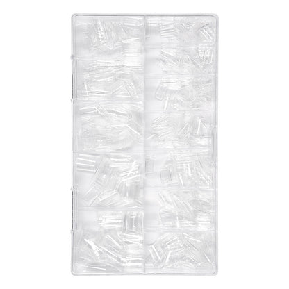 Nail Tips Transparent nail piece semi-sticker, light sticker, square nail 504 pieces, boxed, seamless and light , specially for patch-worn nail pieces