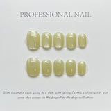 Colorful Glossy Short Press On Nails Collection Set