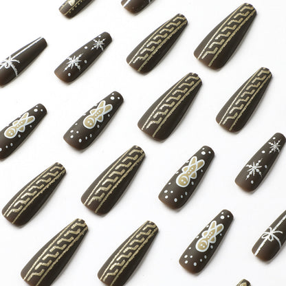 Nail art pieces Nail art finished Christmas gingerbread man bow love snowflake  finished s wholesale｜365nails