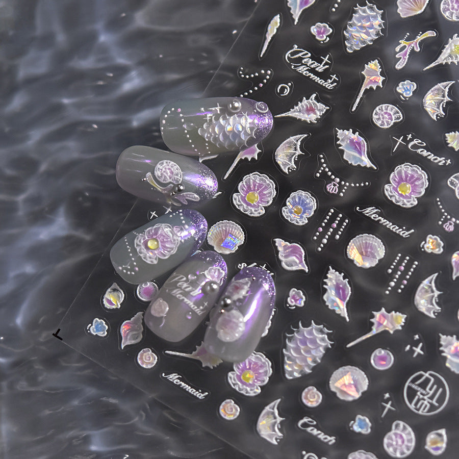 365nails: "Aurora Seashell Cove" – Nail Art Stickers