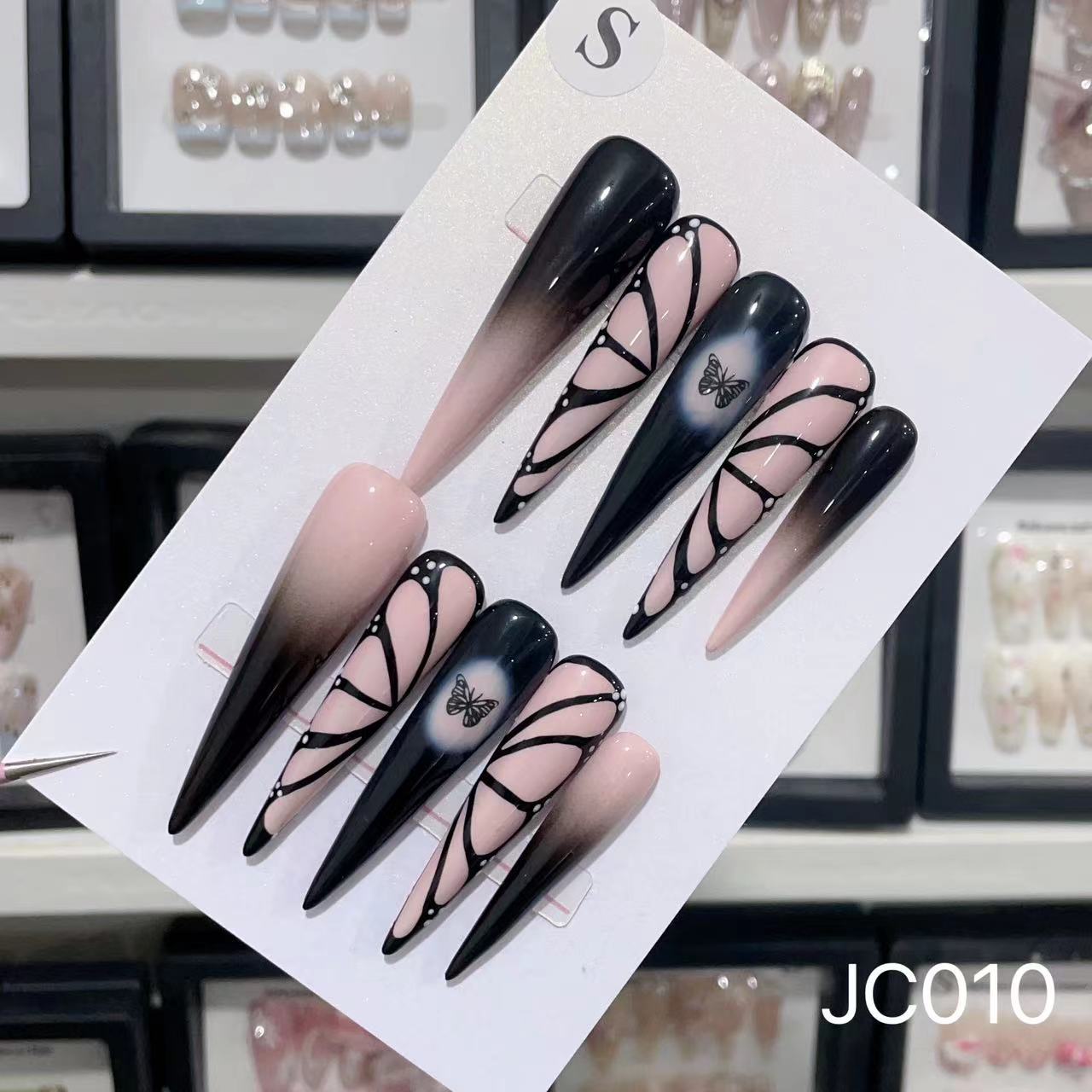 Extra Long 5.5cm Stiletto Press-On Nails Collection | Dozens of Styles | Reusable & Ready to Wear