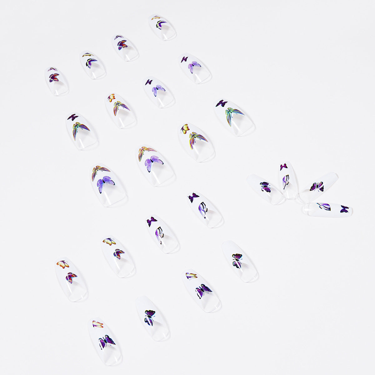 French color butterfly fat ballet  finished  manicure patch nail patch  direct supply｜365nails