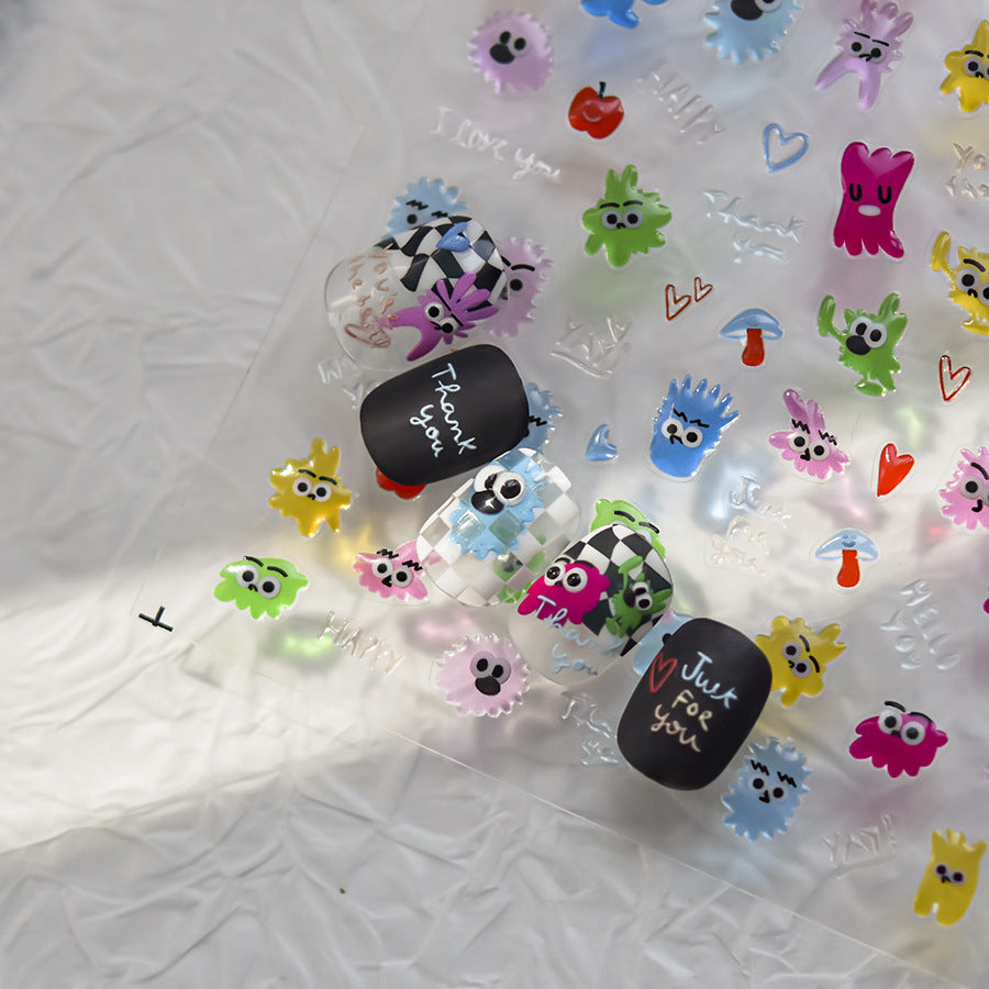 365nails: "Cute Monster Party" – nail art stickers