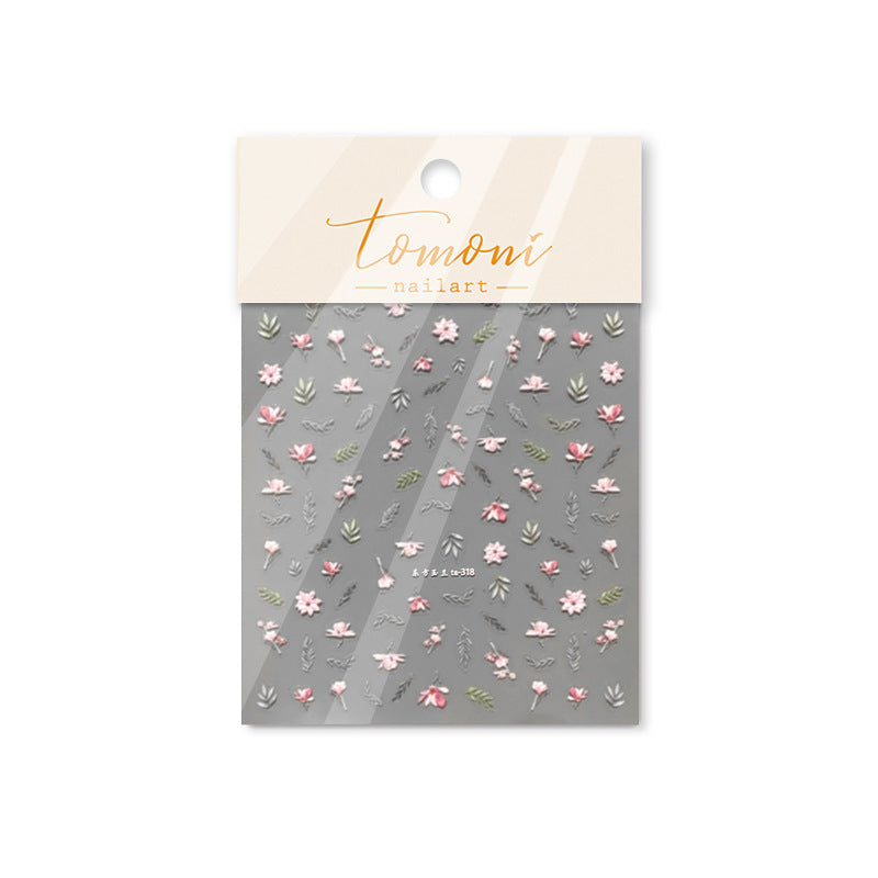 365nails: "set embossé de fleurs sauvages lavande" – Autocollants pour ongles