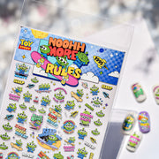 Toy Story Alien Skate Crew – Retro Street Nail Art Set