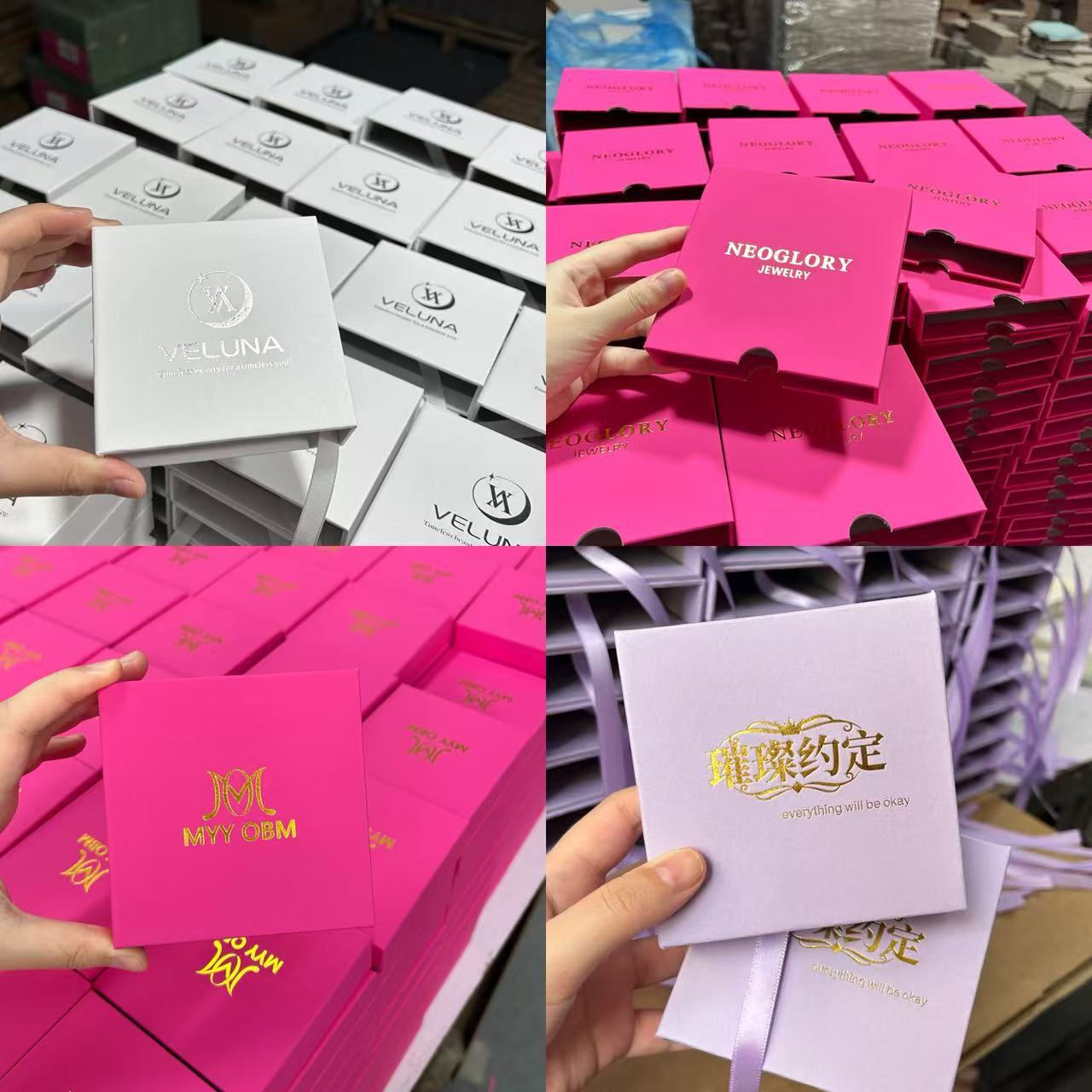 高級穿戴甲抽屜盒 — 雅致 PE 拉出式包裝盒