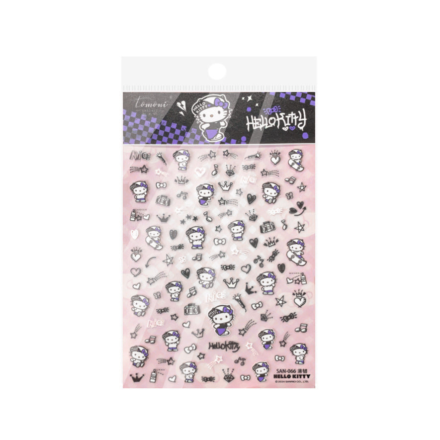 365nails: 「銀色抽象線條」 – 美甲貼紙