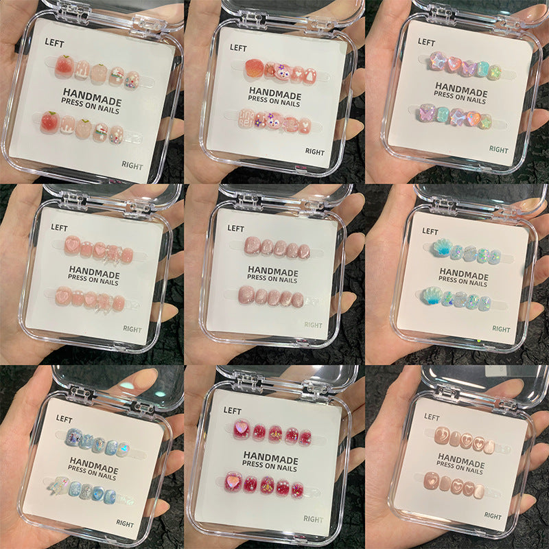 可愛迷你卡通兒童穿戴甲綜合盒