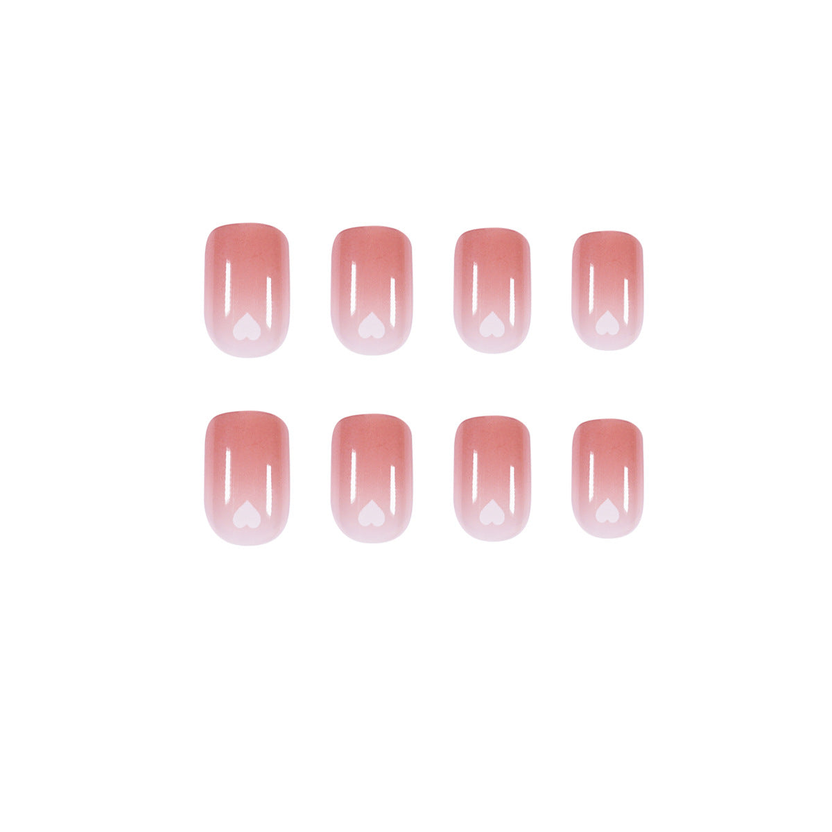 Naked Love Series press-on nails Art Finished Fake Nail Nail Patch Nail Patch Removable Nail Patch Soft Nail｜365nails