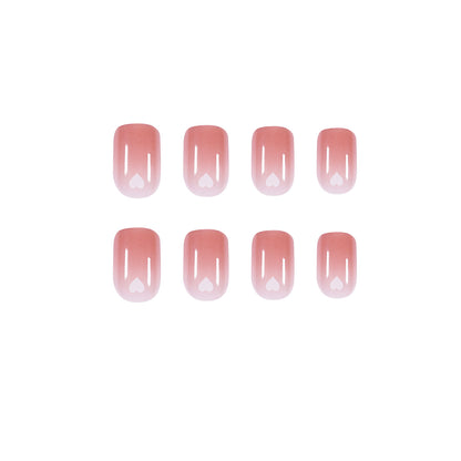 Naked Love Series press-on nails Art Finished Fake Nail Nail Patch Nail Patch Removable Nail Patch Soft Nail｜365nails