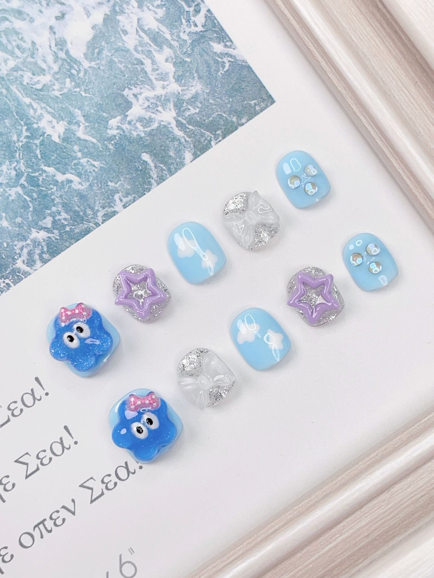 Children's special cute cartoon nail art 3-12 years old girls and children nail art film