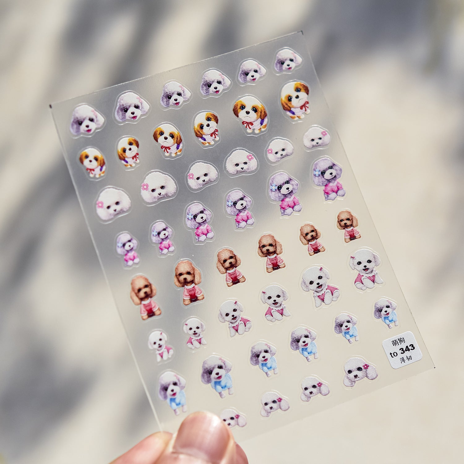 Moschino Big Head Teddy Bear: "Luxury Teddy Crew" – 5D Embossed Nail Sticker