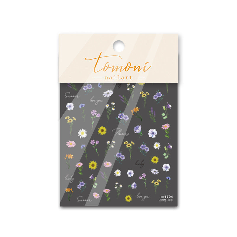 Watercolor Wildflower – Romantic Fresh Nail Art Set