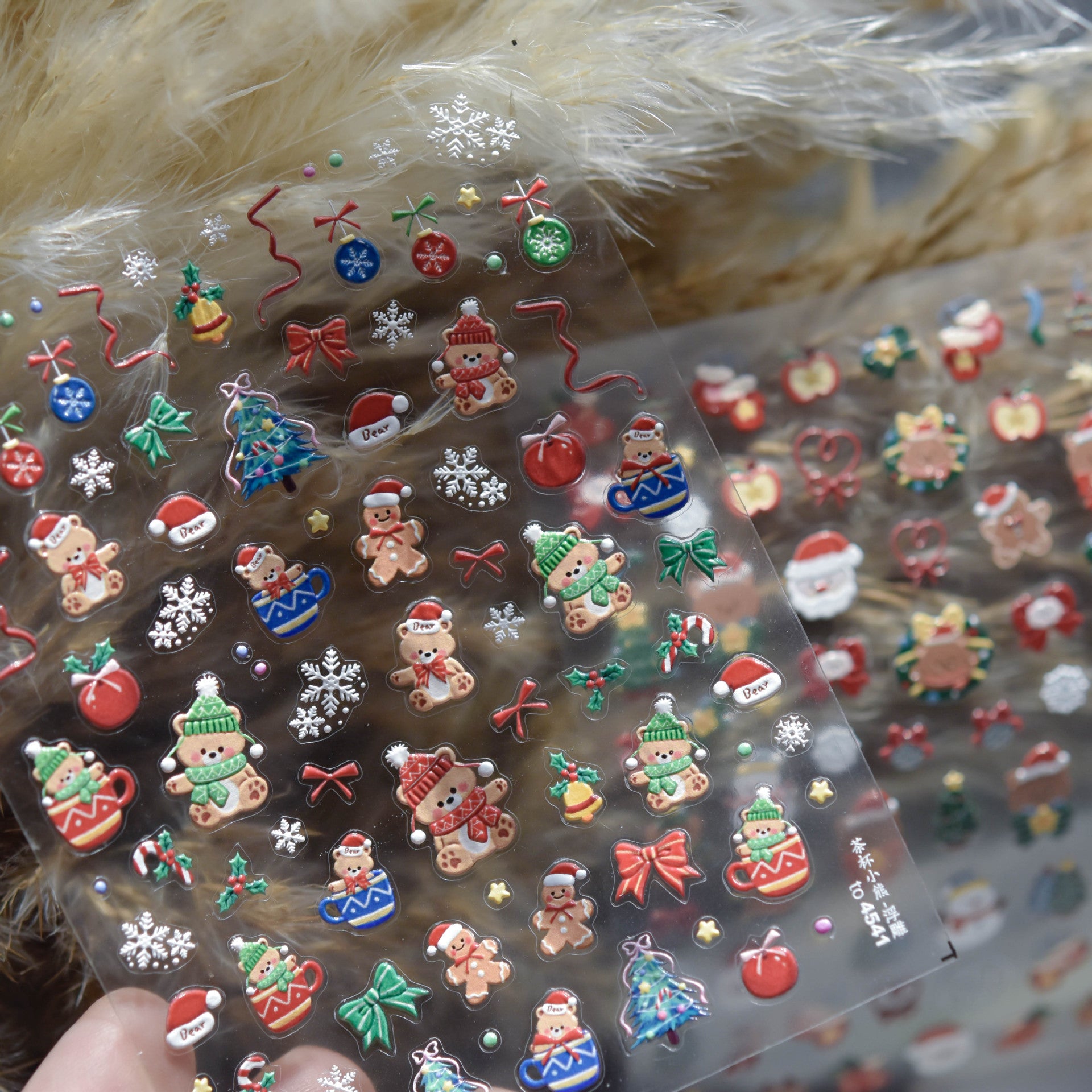 365nails: "Cute Christmas Bear" – nail art stickers
