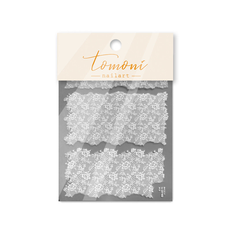 365nails : « Set gaufré Dentelle Florale Vintage » – Autocollants pour ongles