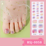 Semi-Cured Gel Nail Strips Toe Nails Four-Point Star Glossy Set (MOQ=3)