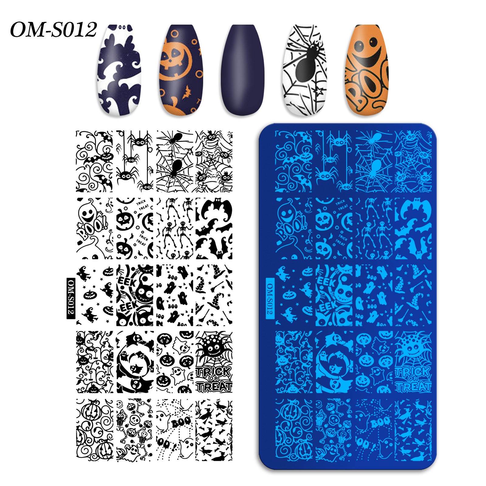 Christmas Nail Stamping Plates – Holiday Pattern Steel Templates for DIY Nail Art (MOQ=3)