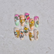 365nails: "Traditional Chinese Lotus Cloud Swallow" – nail art stickers