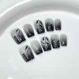 La pistola rociadora cambia gradualmente el estilo de ojo de gato. Prensa hecha a mano en uñas. Nueva pegatina corta china pintada a mano｜365nails