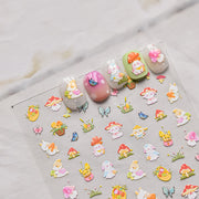 365nails: "Urso e Padaria de Outono" – adesivos para unhas