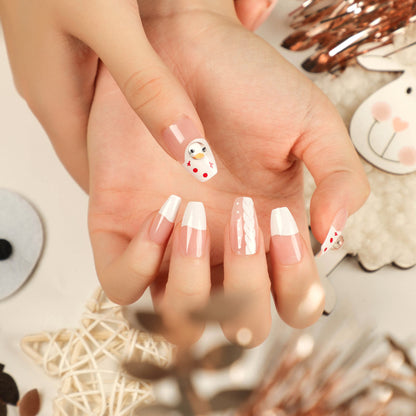 Fake nails press on nails Christmas wear nail art finished collection nail patch nail art sticker factory sales｜365nails