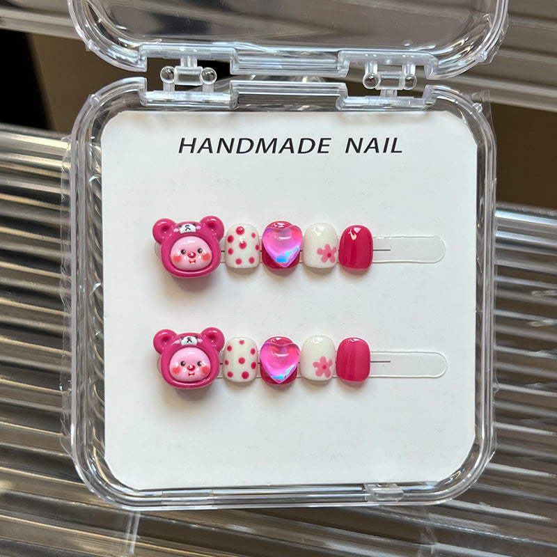 Sweet Cartoon Candy Kids Press On Nails Assorted Set