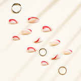 Unhas postiças com acabamento em prensa, unhas francesas, fornecimento direto｜365 unhas