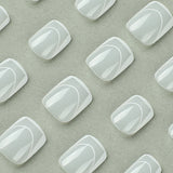 Unhas postiças curtas, simples, brancas, francesas, remendo, unhas postiças, pedaço de unhas, unhas postiças, atacado de unhas｜365nails