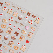 365nails: "Cute Coffee Bear Bakery" – Nail Art Stickers