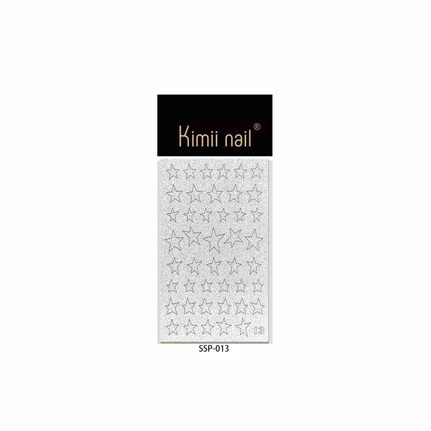 Silver Glitter Stripe: "Minimalist Shimmer" – Nail Sticker
