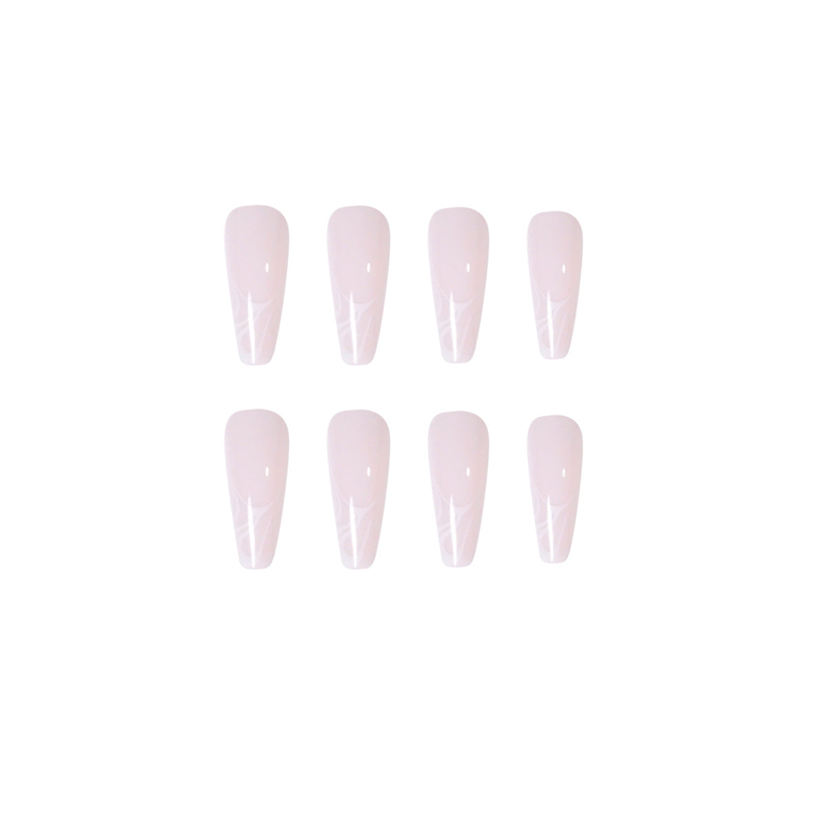 波浪系列 白色波浪成品穿戴甲｜365nails