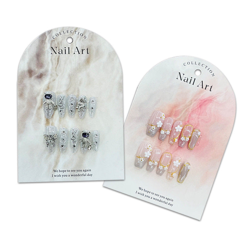 Arch Pearl Shimmer Press On Nail Display Cards (MOQ=50)