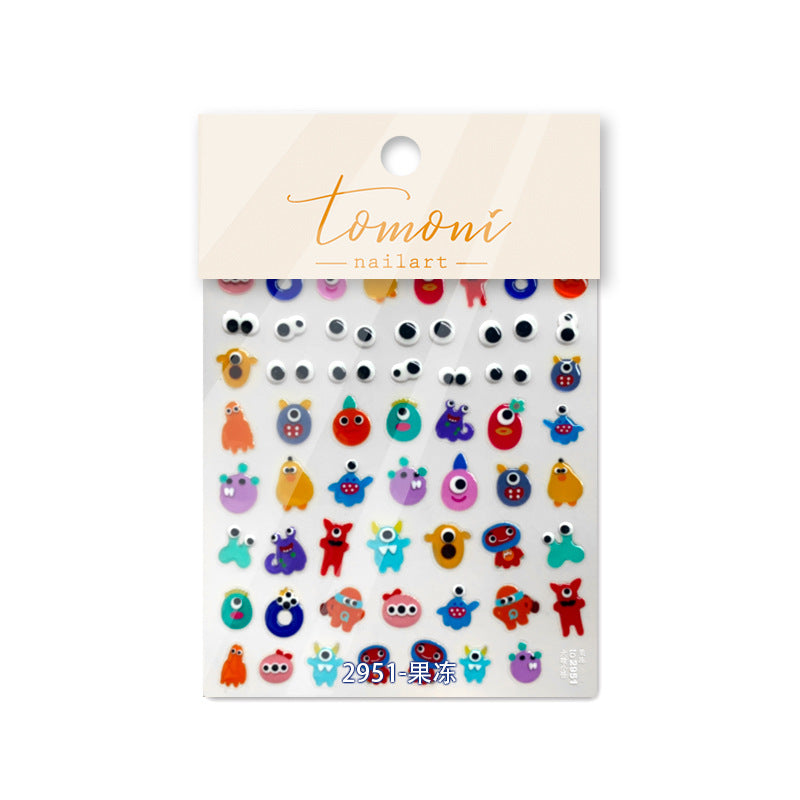 365nails: "petit monstre mignon" – Autocollants pour ongles