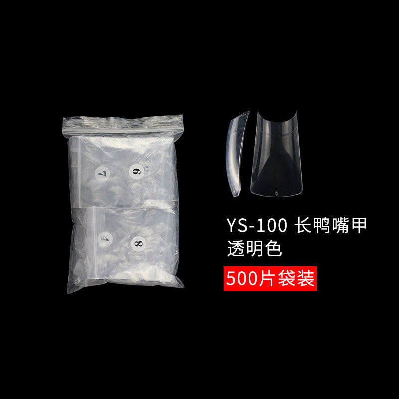Drama Collection: "YS-100 Long Duck" – Long Duck Bill Nail Tips (500pcs Bag)