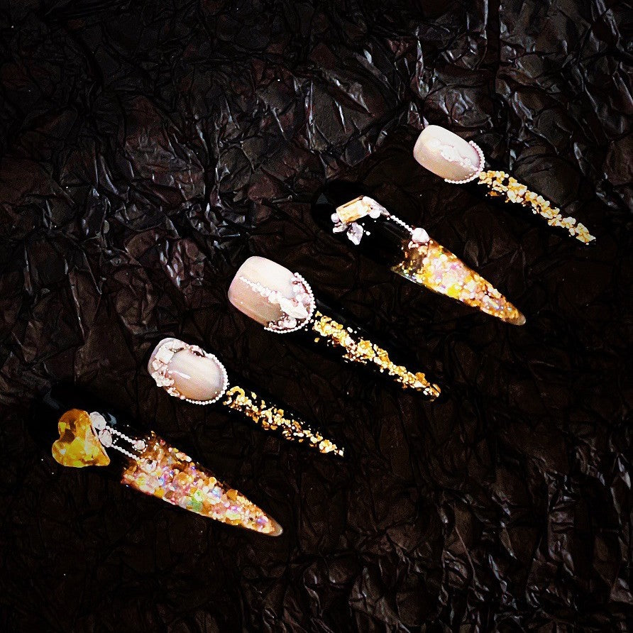 [Demon Queen] TK Wind Shein Cross-border Temu A-stream Ma ins Wind Super Long ins Wind Explosion Press On Nail