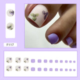 Manicure de flores naturais, fofas e coloridas, primavera e verão, novas unhas postiças, unhas postiças postiças, peças de unhas postiças, atacado de unhas postiças｜365nails