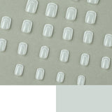 Unhas postiças curtas, simples, brancas, francesas, remendo, unhas postiças, pedaço de unhas, unhas postiças, atacado de unhas｜365nails