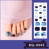 Semi-Cured Gel Nail Strips Toe Nails Four-Point Star Glossy Set (MOQ=3)