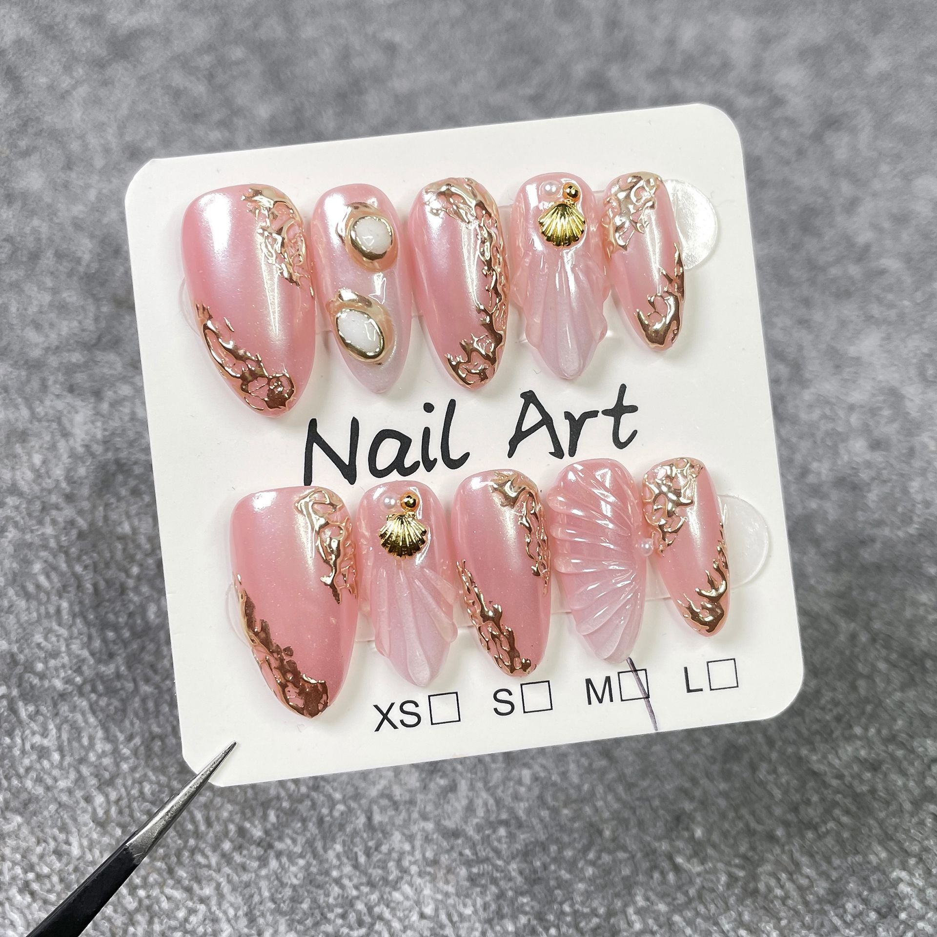 Pearl Shell Elegance Series Press-On Nails