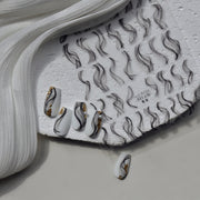Wispy Smoke: "Black Ink Swirl" – 3D Nail Sticker
